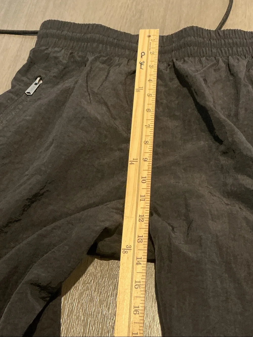 Umbro Men’s Sweeper Crinkle Nylon Track Pants Black Double Diamond Side Size M